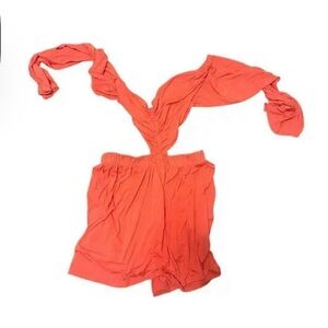 Free People Coral Jumpsuit